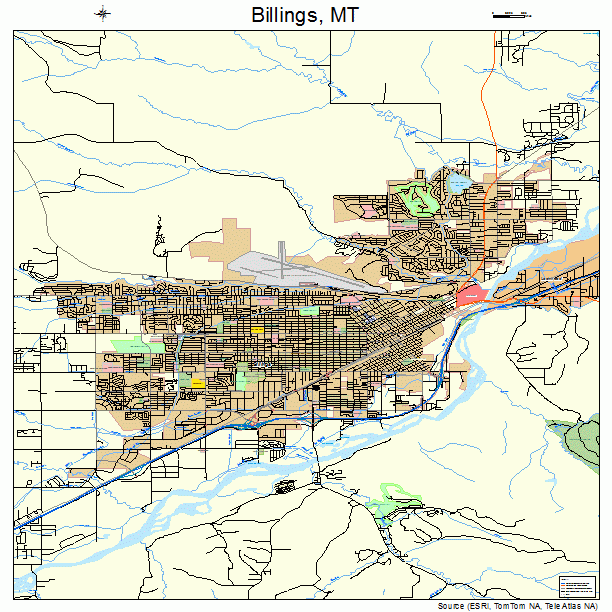 Billings, MT street map