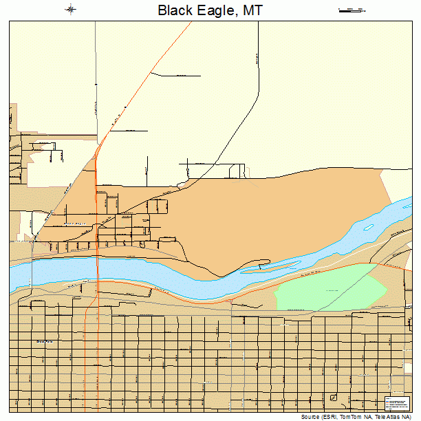 Black Eagle, MT street map