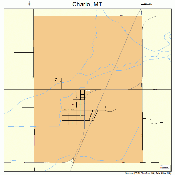 Charlo, MT street map