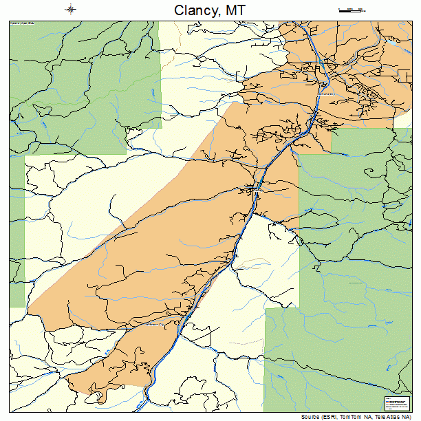 Clancy, MT street map