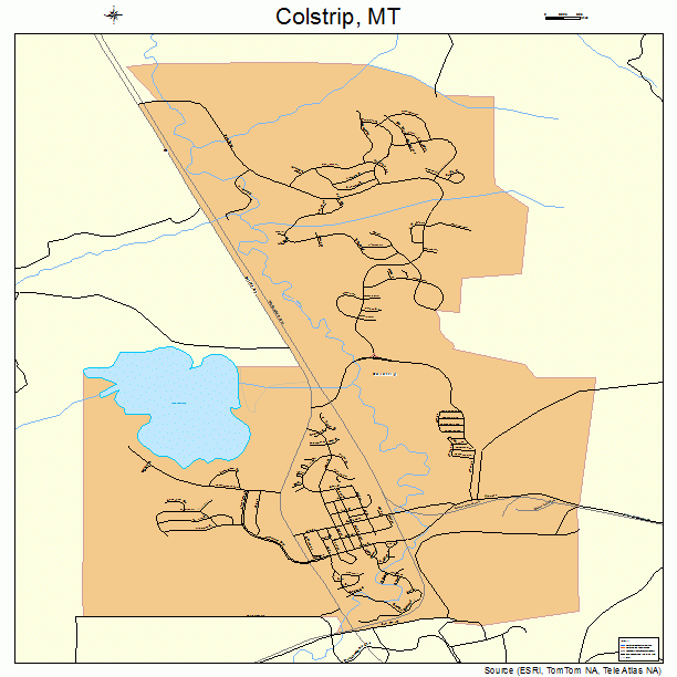 Colstrip, MT street map