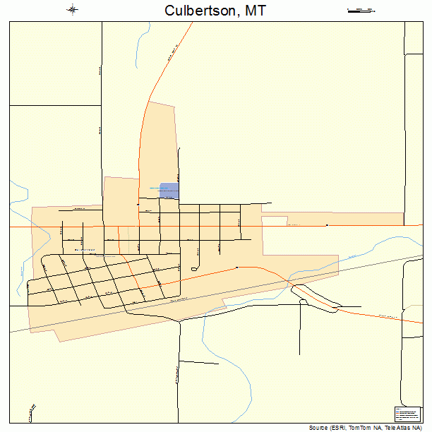 Culbertson, MT street map