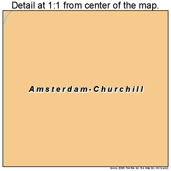 Amsterdam-Churchill, Montana road map detail