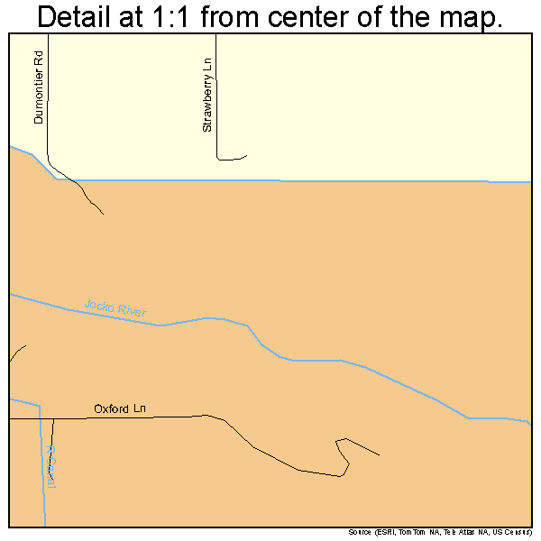 Arlee, Montana road map detail