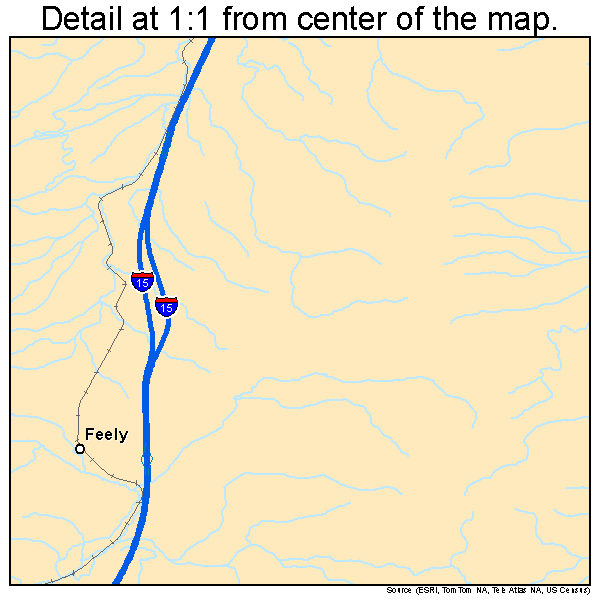 Butte-Silver Bow (balance), Montana road map detail