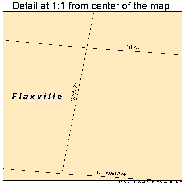 Flaxville, Montana road map detail