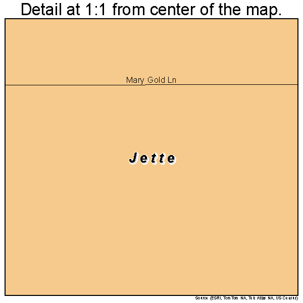 Jette, Montana road map detail