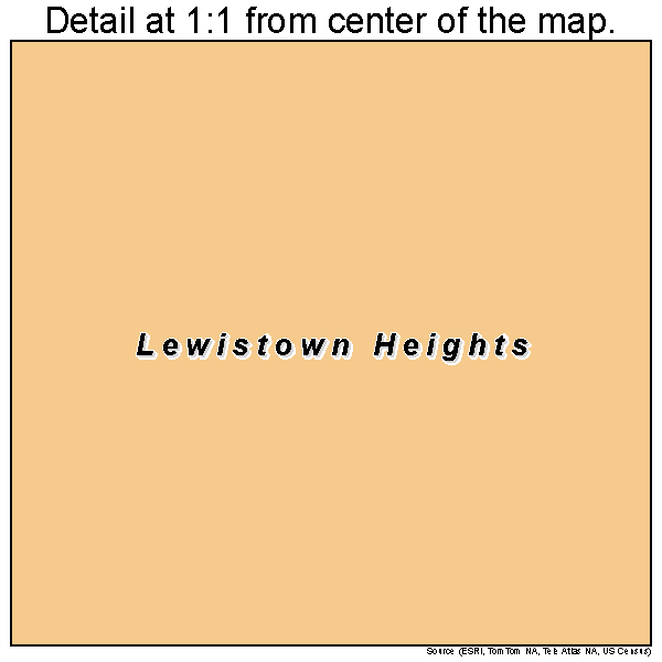 Lewistown Heights, Montana road map detail