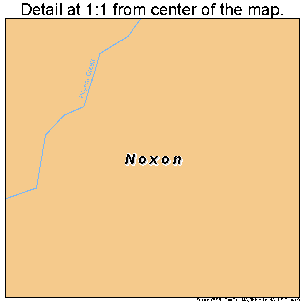 Noxon, Montana road map detail