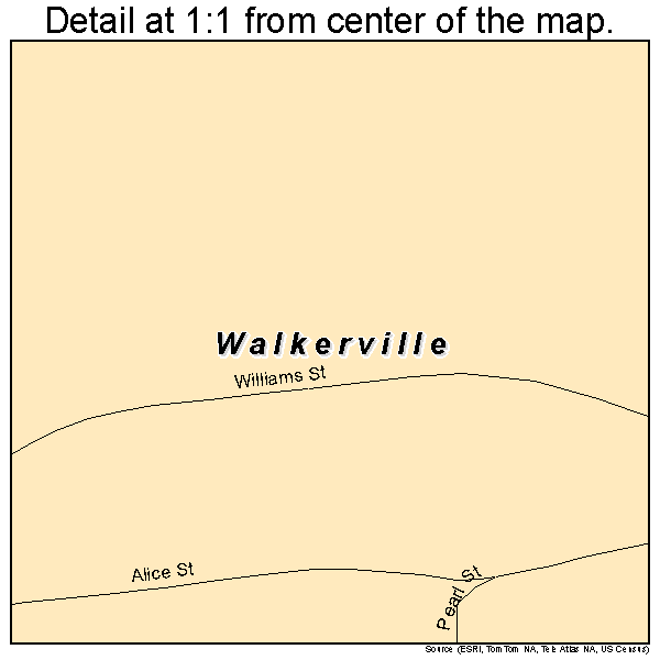 Walkerville, Montana road map detail