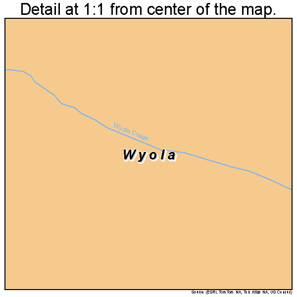 Wyola, Montana road map detail