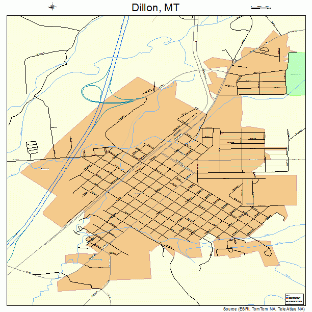 Dillon, MT street map