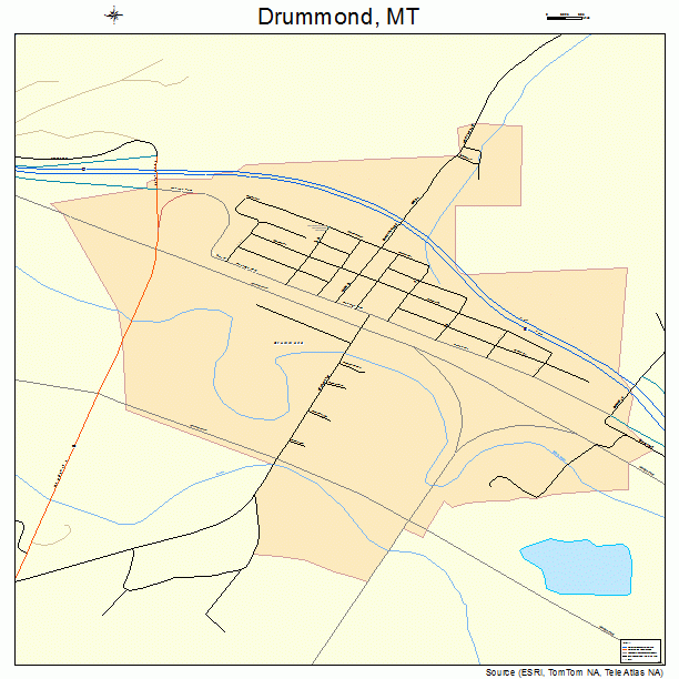 Drummond, MT street map