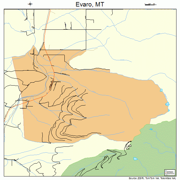 Evaro, MT street map