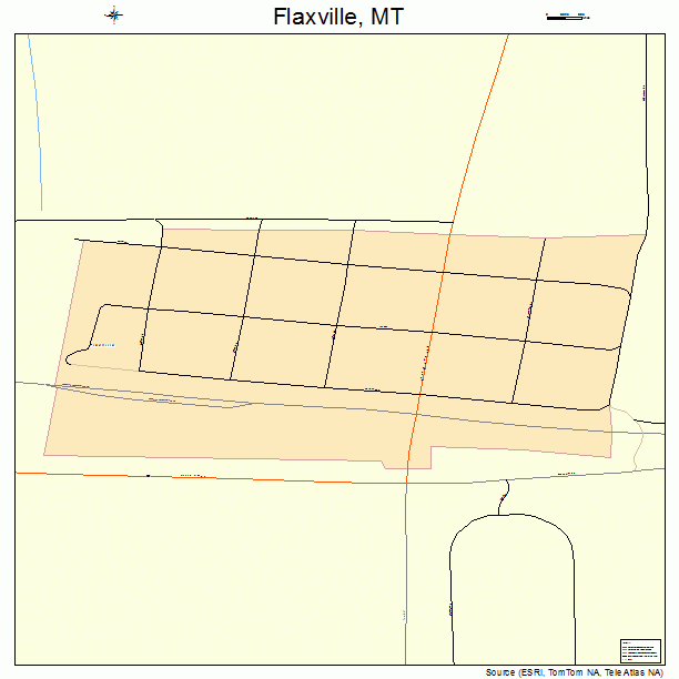 Flaxville, MT street map