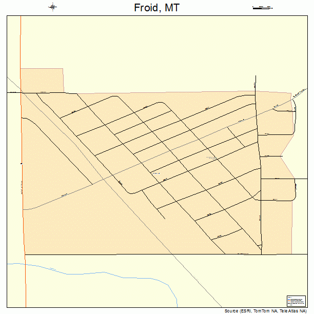 Froid, MT street map