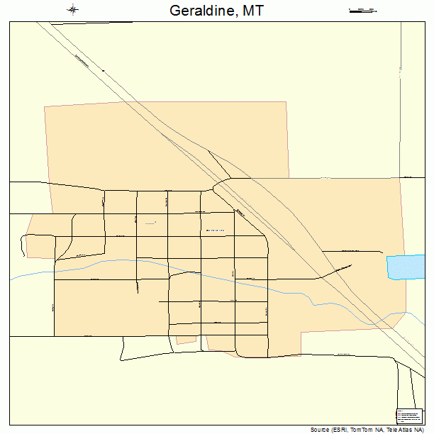 Geraldine, MT street map