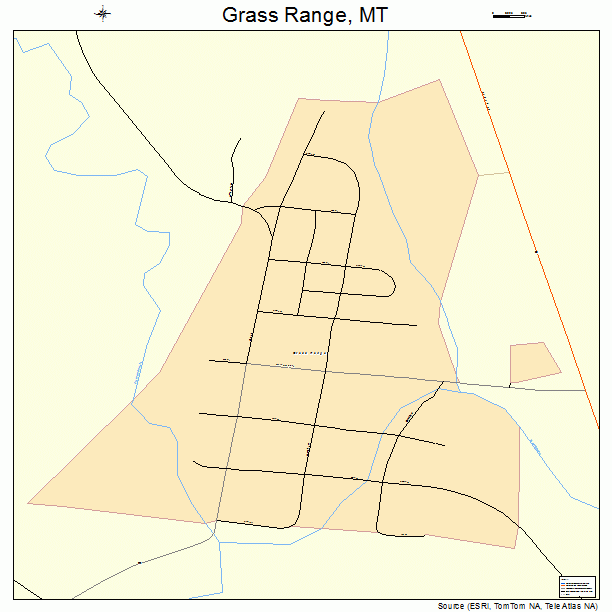 Grass Range, MT street map