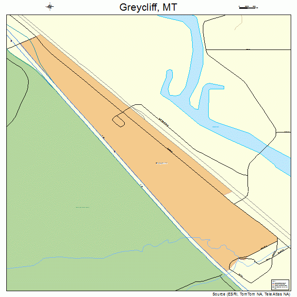 Greycliff, MT street map