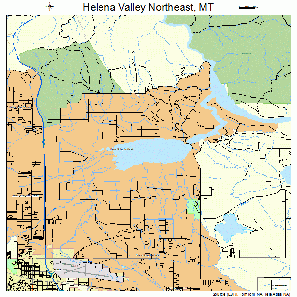 Helena Valley Northeast, MT street map