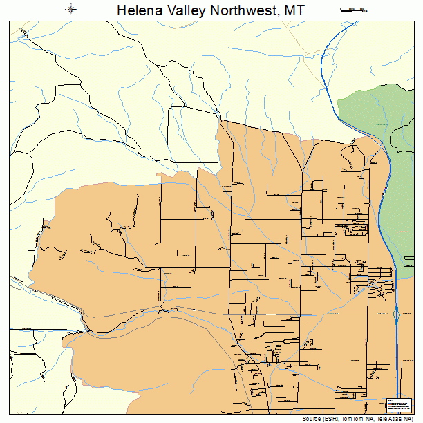 Helena Valley Northwest, MT street map