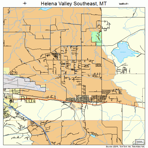 Helena Valley Southeast, MT street map