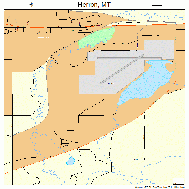 Herron, MT street map