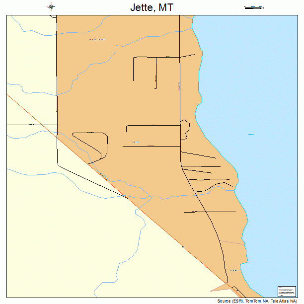 Jette, MT street map