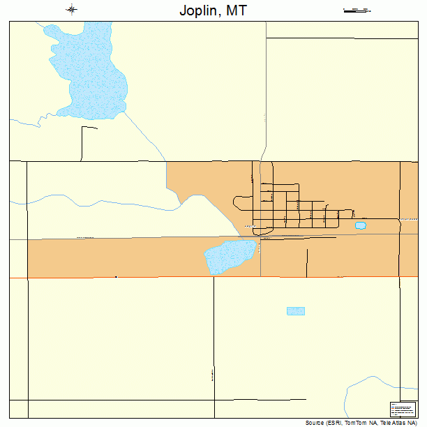 Joplin, MT street map