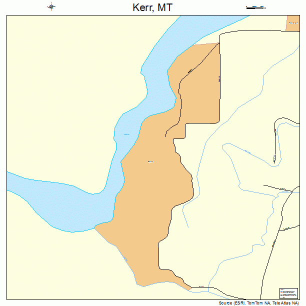 Kerr, MT street map