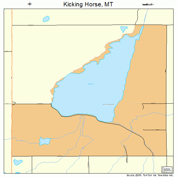 Kicking Horse, MT street map