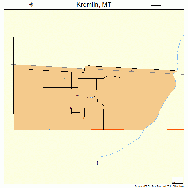 Kremlin, MT street map