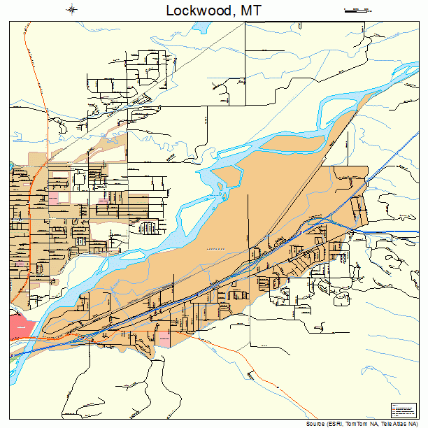 Lockwood, MT street map