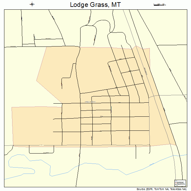 Lodge Grass, MT street map