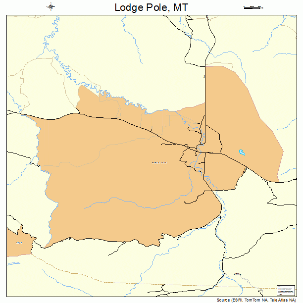 Lodge Pole, MT street map