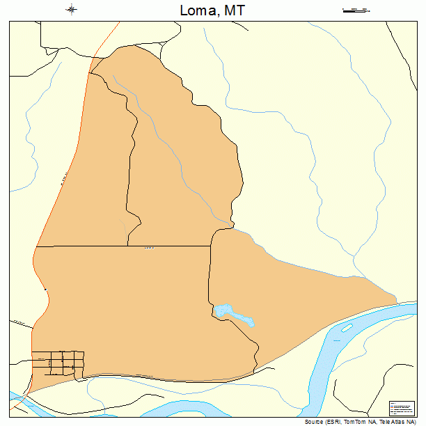 Loma, MT street map