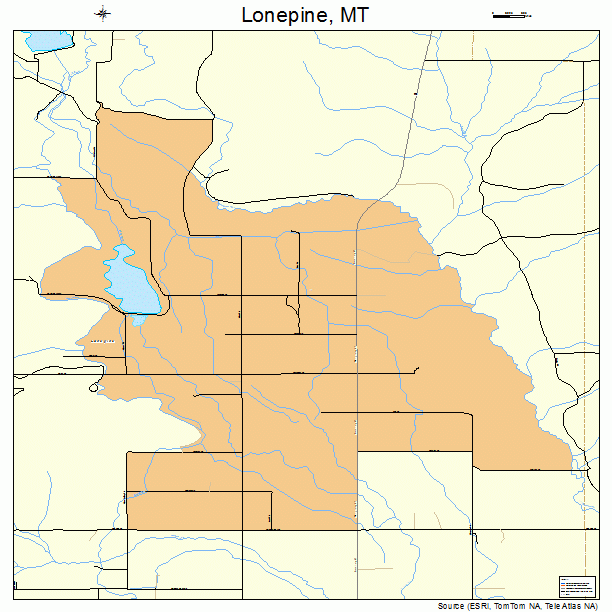 Lonepine, MT street map