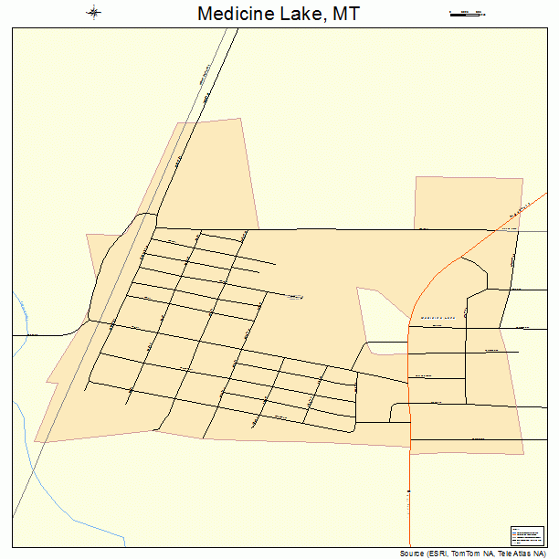 Medicine Lake, MT street map