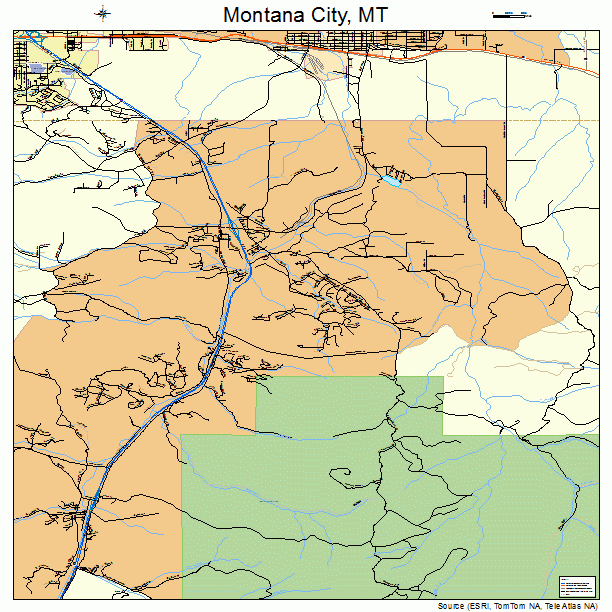 Montana City, MT street map