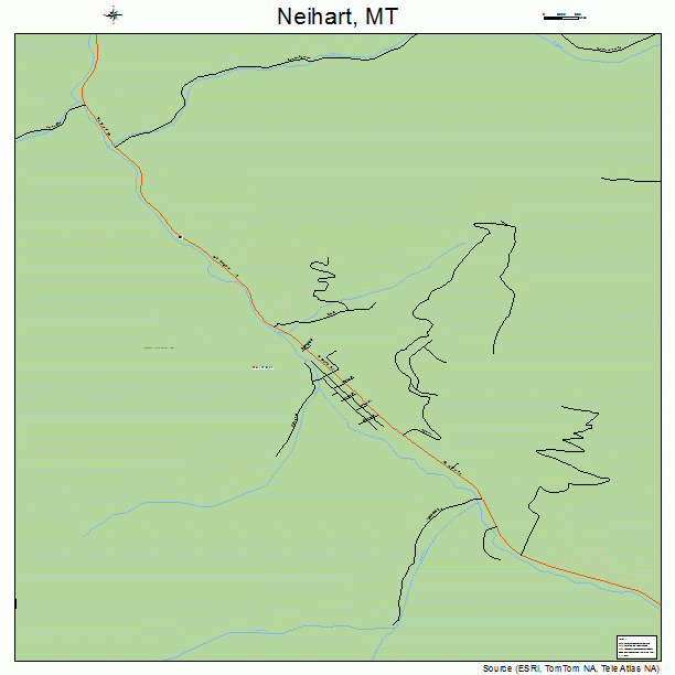 Neihart, MT street map