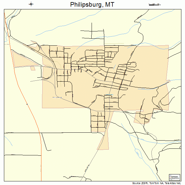 Philipsburg, MT street map