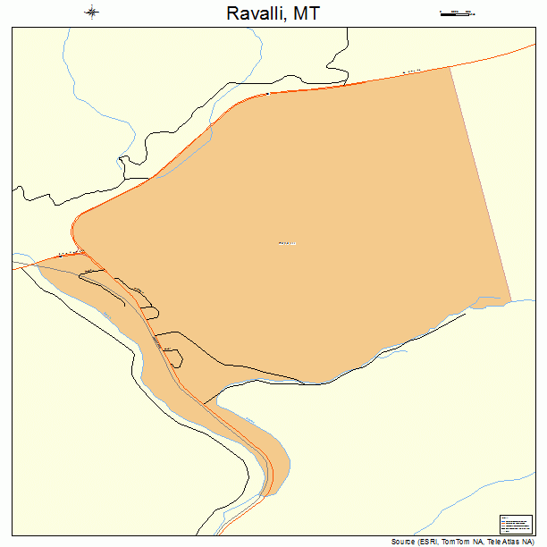 Ravalli, MT street map