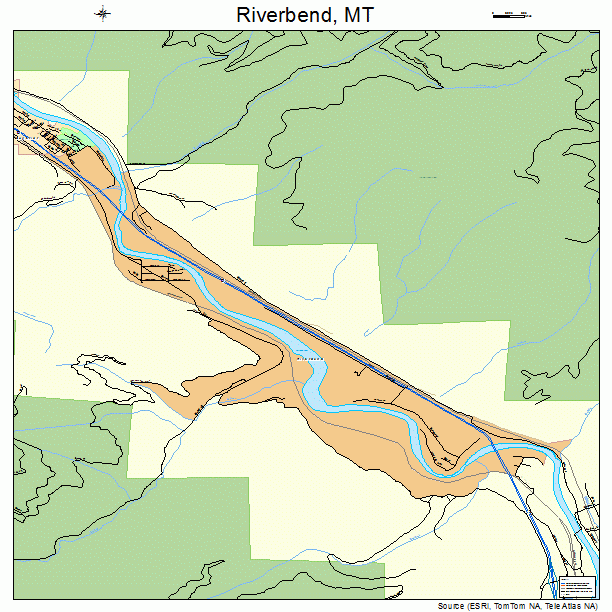 Riverbend, MT street map