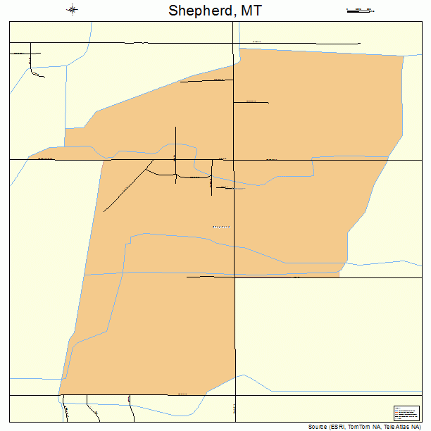 Shepherd, MT street map