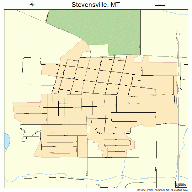 Stevensville, MT street map