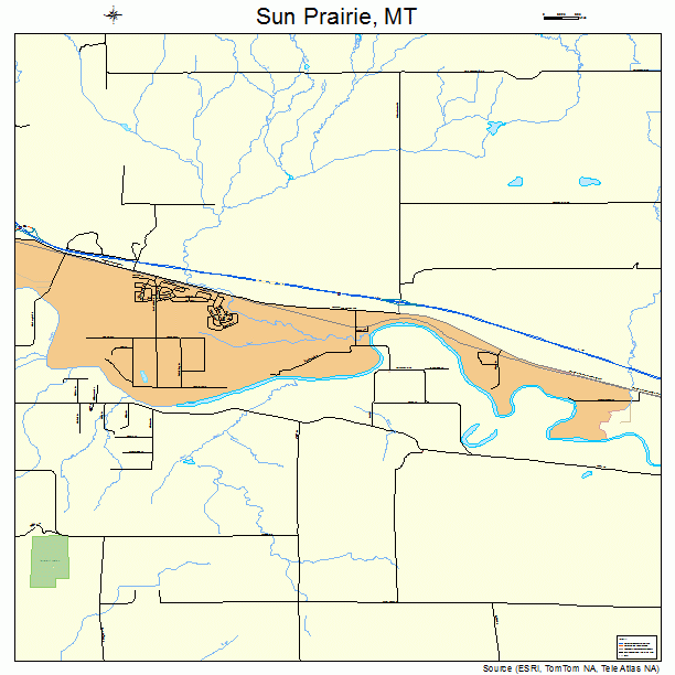 Sun Prairie, MT street map