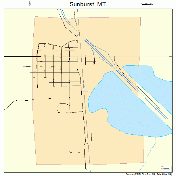 Sunburst, MT street map