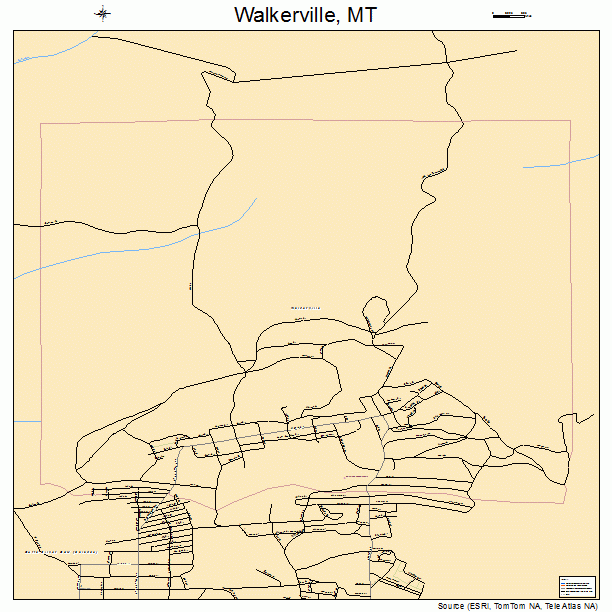 Walkerville, MT street map