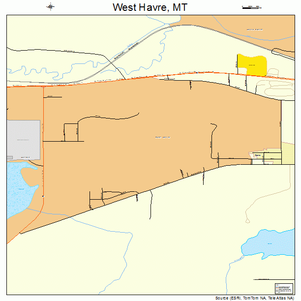 West Havre, MT street map