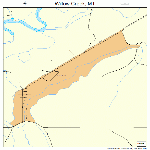 Willow Creek, MT street map